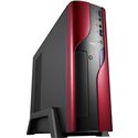 Aerocool QS-101 Slim Red Micro ATX PC Tower Case 400 Watt PSU (300)